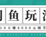 龟课·闲鱼项目玩法实战班第12期,操作10天左右利润有8000元细节玩法-成可创学网
