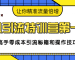 卓凡引流特训营第一期:高手零成本引流秘籍和操作技巧,让你精准流量倍增-成可创学网