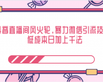 抖音直播间风火轮,暴力微信引流技术,低成本日加上千法-成可创学网
