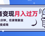每天15分钟,在家做副业把声音变成钱,声音修炼变现资源月入过万!-成可创学网