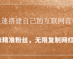 封神学员特训营：快速搭建自己的互联网营销系统，疯狂涨精准粉丝，无限复制网红流量-成可创学网
