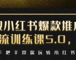 小红书爆款推广引流训练课5.0,手把手带你玩转小红书(17节实操视频+话术)-成可创学网