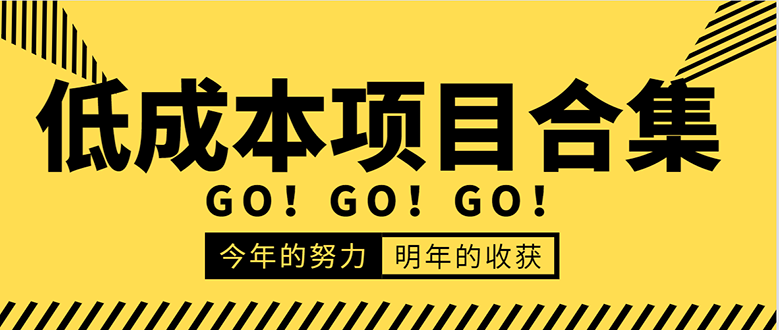 低成本零成本项目合集：赚钱快的慢的、暴利的，线上线下的，价值万元资料-成可创学网
