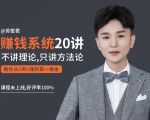 苏笙君的赚钱系统20课 教你从0到1赚到你的第一桶金(不讲理论,只讲方法论)-成可创学网