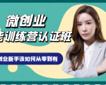 微创业全能训练营认证班课程,从理论知识与实际案例手把手指导创业新手如何从零到有-成可创学网