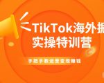 TikTok海外掘金实操特训营：手把手教运营变现赚钱-成可创学网