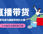 3天从菜鸟成为超级带货抖主播,千万级抖主播培育方案(价值980元)-成可创学网