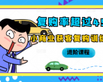 复购率超过45%，小商业获客复购训练营进阶课程-成可创学网