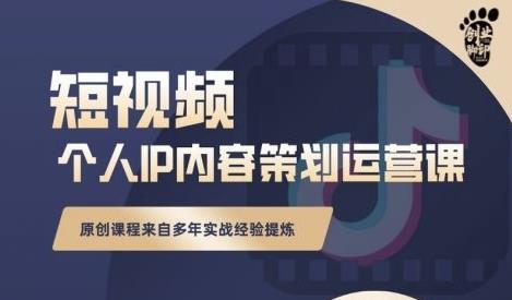 抖音短视频个人ip内容策划实操课，真正做到普通人也能实行落地-成可创学网