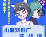 大狗来了:小游戏推广实战课,带你搭建一个游戏推广变现账号-成可创学网