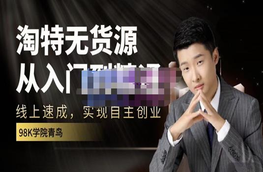 98k学院的淘特无货源线上速成课，从入门到精通，让你最小投入，最高回报-成可创学网