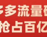阿杰·拼多多流量破局:如何打黑标，爆款的思路，拼多多流量框架，快速抢占百亿流量-成可创学网
