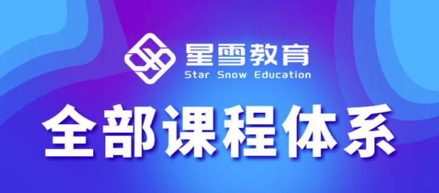 星雪教育淘系高级班，更全的运营提升方案，零基础由浅入深，店铺最新玩法-成可创学网