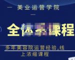 郑芳老师·网红美容院全套营销落地课程,多年美容院运营经验,线上浓缩课程-成可创学网