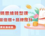 无界营销思维转型课:1000个品牌实操经验,助你销量倍增(20节视频)-成可创学网