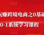 朱哥·玩赚跨境电商之0基础课程,0-1系统学习课程-成可创学网