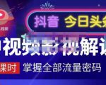 嚴如意·中视频影视解说—掌握流量密码,自媒体运营创收,批量运营账号-成可创学网