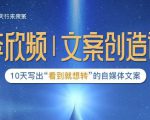 李欣频|文案创造课，0基础可报10天写出“看到就想转”的自媒体文案-成可创学网
