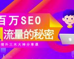 SEO实操培训:玩转百万SEO流量,助力站长快速提升流量(搜外三木大神分享课)-成可创学网