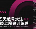 大播·五天起号魔鬼训练营,告别光学不练,逼自己上车,成败与否,5天拿到结果-成可创学网