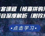 京东撸货全套课程（惊喜拼购），京东撸货项目深度解析（附软件）-成可创学网