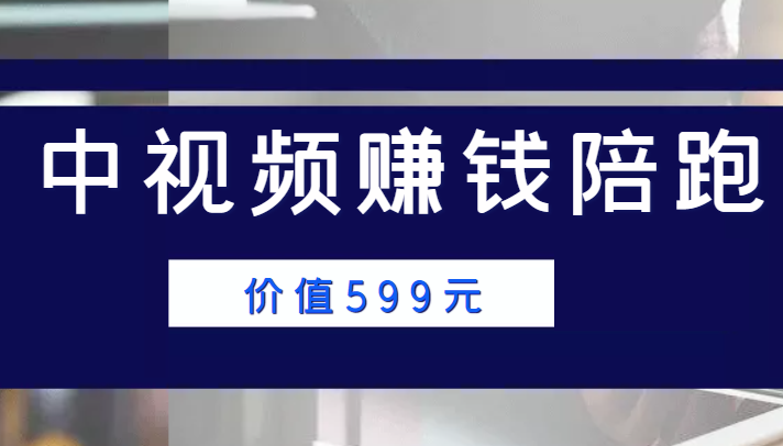 中视频赚钱陪跑，卖中视频账户赚钱收益陪跑项目（价值599元）-成可创学网