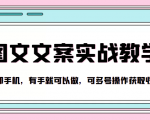 抖音图文文案实战教学,一部手机,有手就可以做,可多号操作获取收益-成可创学网