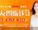 全网千万人气导师亲授:零基础/易上手的朋友圈赚钱攻略,让你轻松月入过万-成可创学网