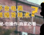 外面收费2980的全平台电商白嫖撸货技术（仅揭秘勿操作-商家防范必看）-成可创学网