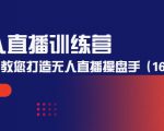 无人直播训练营：手把手教您打造无人直播操盘手（16节课时）-成可创学网