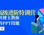 PPT高级进阶特训营：百万粉丝博主教你进阶你的PPT技能(98节课程+PPT素材包)-成可创学网