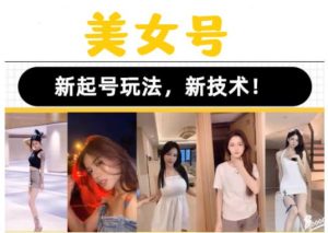 2023抖音快手短视频美女号课程制作玩法教程,美女号搬运新起号玩法,新技术(素材+教程)-成可创学网