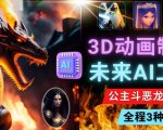 利用未来Ai工具LeiaPix，静态图转换3D动画，Lexica和Chat GPT制作精彩视频-成可创学网