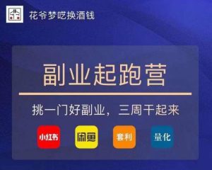 花爷-副业起跑营第2期,挑一门好副业,三周干起来(闲鱼|小红书|量化|套利)-成可创学网