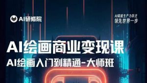 AI绘画商业研修班训练营，从入门到精通，熟练使用AI工具到将AI绘画技术应用到各类商业场景的变现课-成可创学网