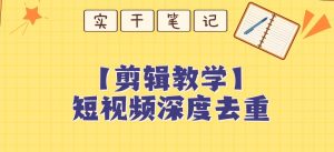 【保姆级教程】短视频搬运深度去重教程-成可创学网