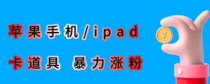 最新利用苹果手机/ipad的ios系统，卡道具搬短视频，百分百过原创-成可创学网