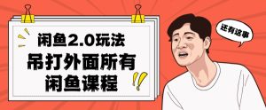 闲鱼2.0玩法单号每天日入2000,吊打市面所有课程-成可创学网