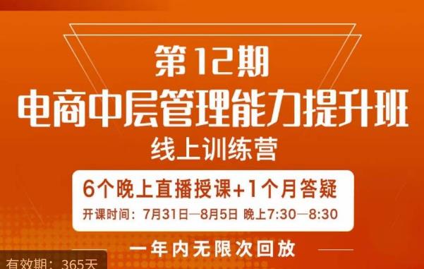 陈少珊·电商中层管理能力提升班，学习对象-电商公司各个岗位的主管，20人人以内的电商公司老板-成可创学网