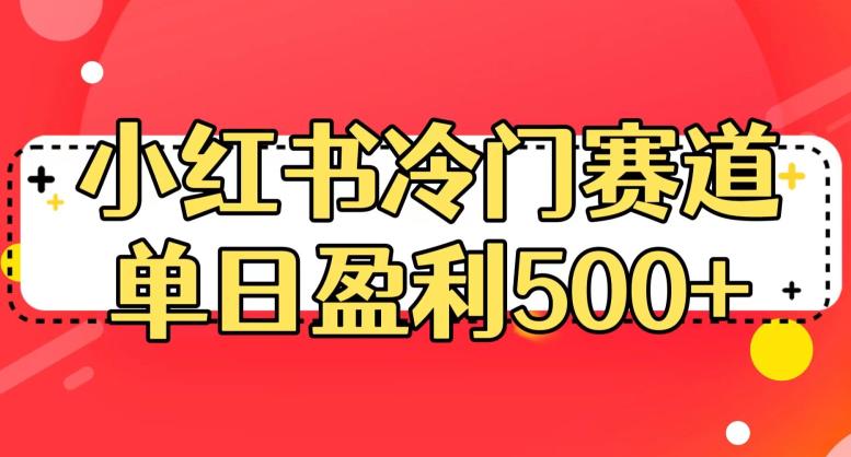 小红书冷门赛道，单日盈利500+【揭秘】-成可创学网