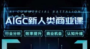 张诗童·AIGC新人类商业课,行业分析/效率提升/商业机会/认知升维-成可创学网