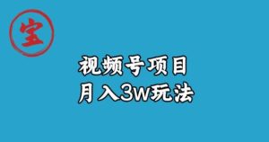 宝哥视频号无货源带货视频月入3w，详细复盘拆解-成可创学网