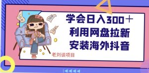 学会日入300＋，利用网盘拉新安装海外抖音保姆级教学【揭秘】-成可创学网