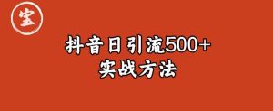 宝哥抖音直播引流私域的6个方法,日引流500+-成可创学网