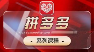 2024拼多多系列课,【基础】【运营】【活动】【推广】【玩法】5大模块-成可创学网
