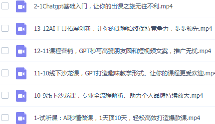 图片[2]-用AI技术1天顶10天超高效超轻松打造爆款课程——《AI秒懂做课》-成可创学网