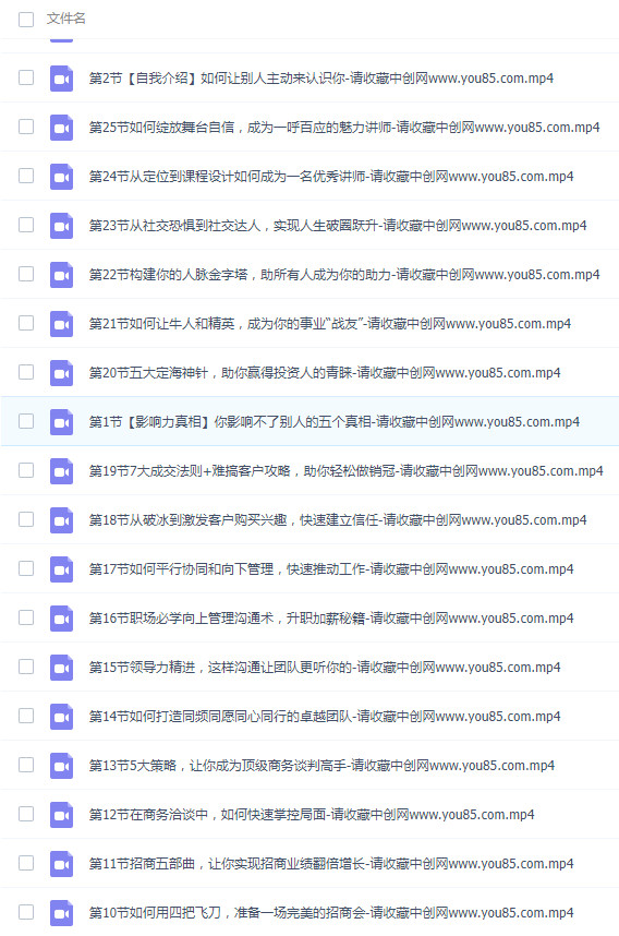 图片[2]-怎么样才能一张口说话就有影响力？超高价值的提升说话影响力的课程（25节课）-成可创学网