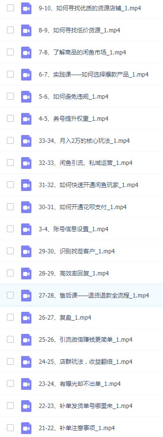 图片[2]-今年最热门闲鱼高级实操运营教学：开店+养号+选爆款+引流全过程，最短的时间让你精通闲鱼运营-成可创学网