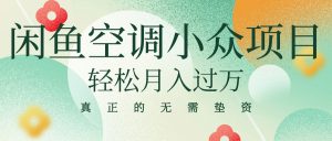 在闲鱼卖空调,竞争小,已有人做到每月过万,不用垫成本-成可创学网