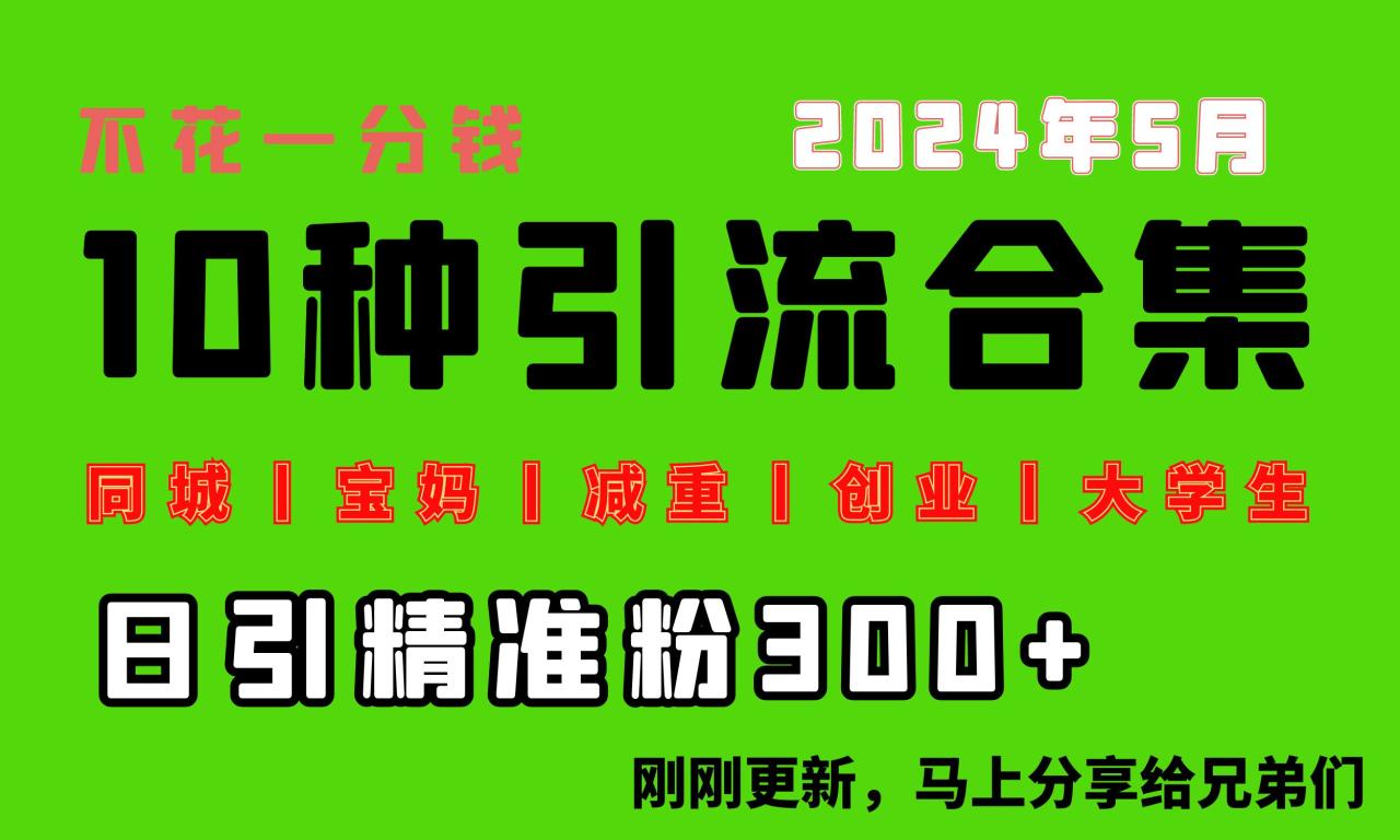 无需投入，每天搞三百多“同城、宝妈、减重、创业、大学生”等十大最热门流量！-成可创学网